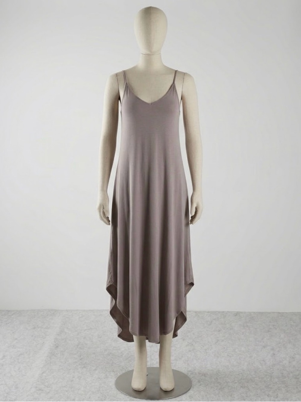 Women’s Livi By Olivia Rae Taupe/Tan Casual Sleeveless Flowy Maxi Dress Size XS